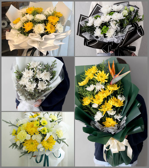 贵州六盘水盘县鸡场坪镇龙脖子村白事花束代送